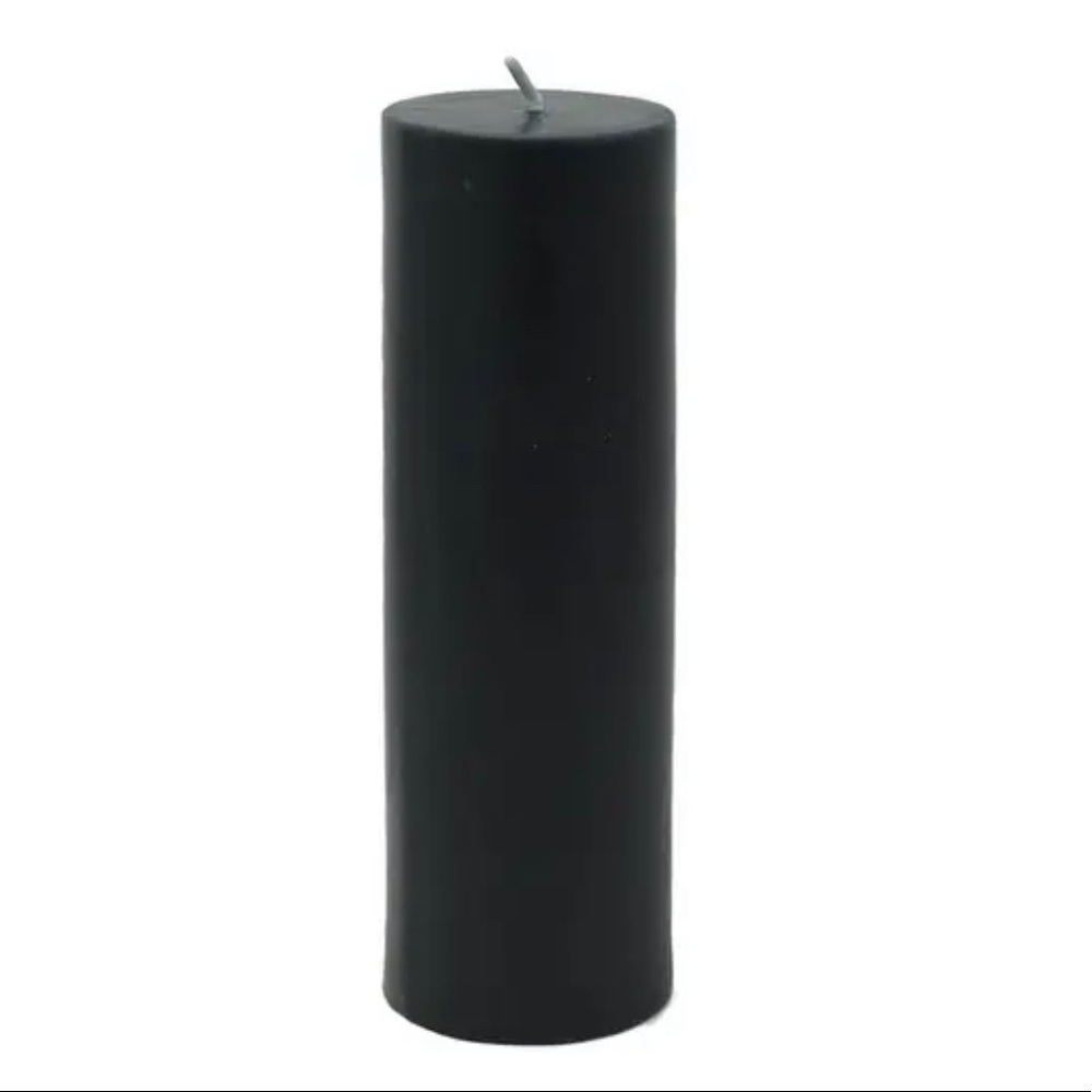 BULK Black Pillar Candles 2x6 - Qty 11